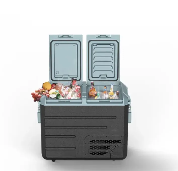 Waycool Dual Zones Single Control Digital Fridge Mini Car Fridge for Vegetables/Fruit/Camping/Outdoor/SUV/Travel