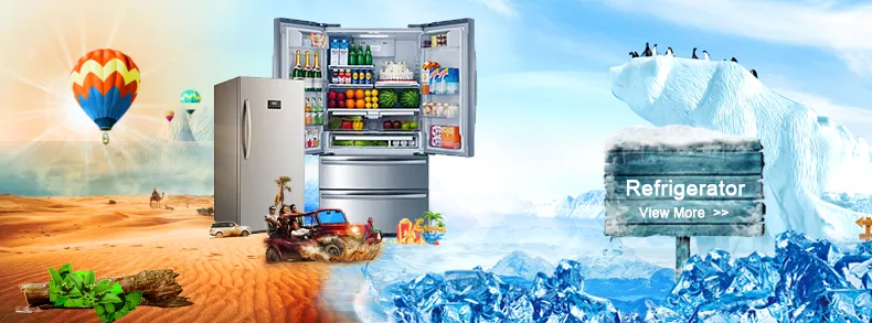 4.5cuft/ 127L White Gray Mini Double Door Refrigerator/ Fridge
