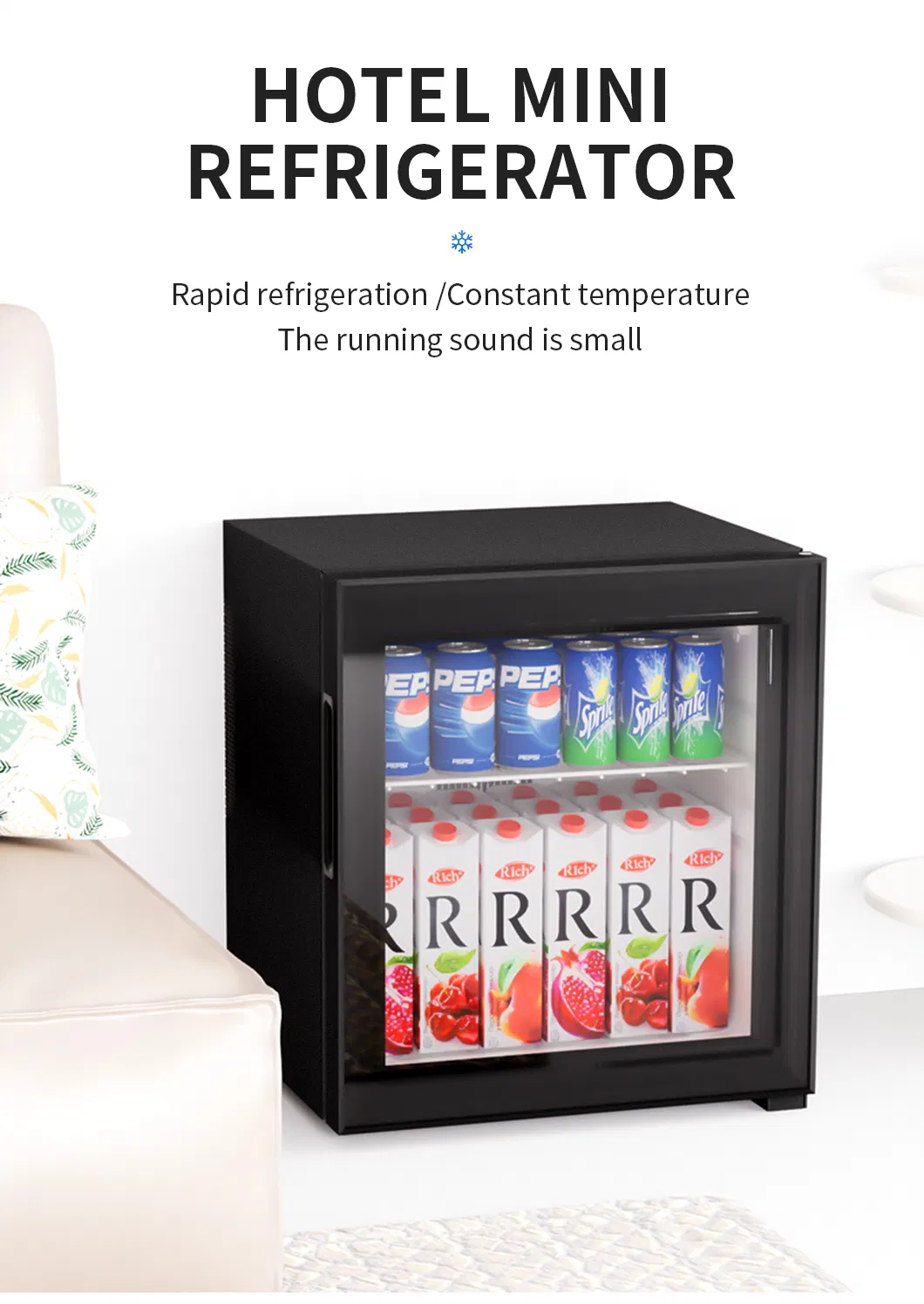 Wholesale 30L Portable Office Minibar Mini Wine Fridge for Hotel