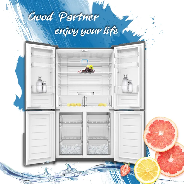 580L Multi-Door Frost Free Big Fridge Cross Door Refrigerator with Water Dispenser