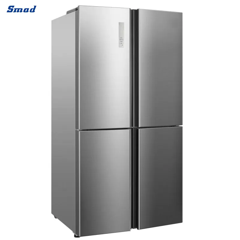 22.6 Cu. FT 36 Inch Width No Frost Cross Multi Door Refrigerator with Ice Maker