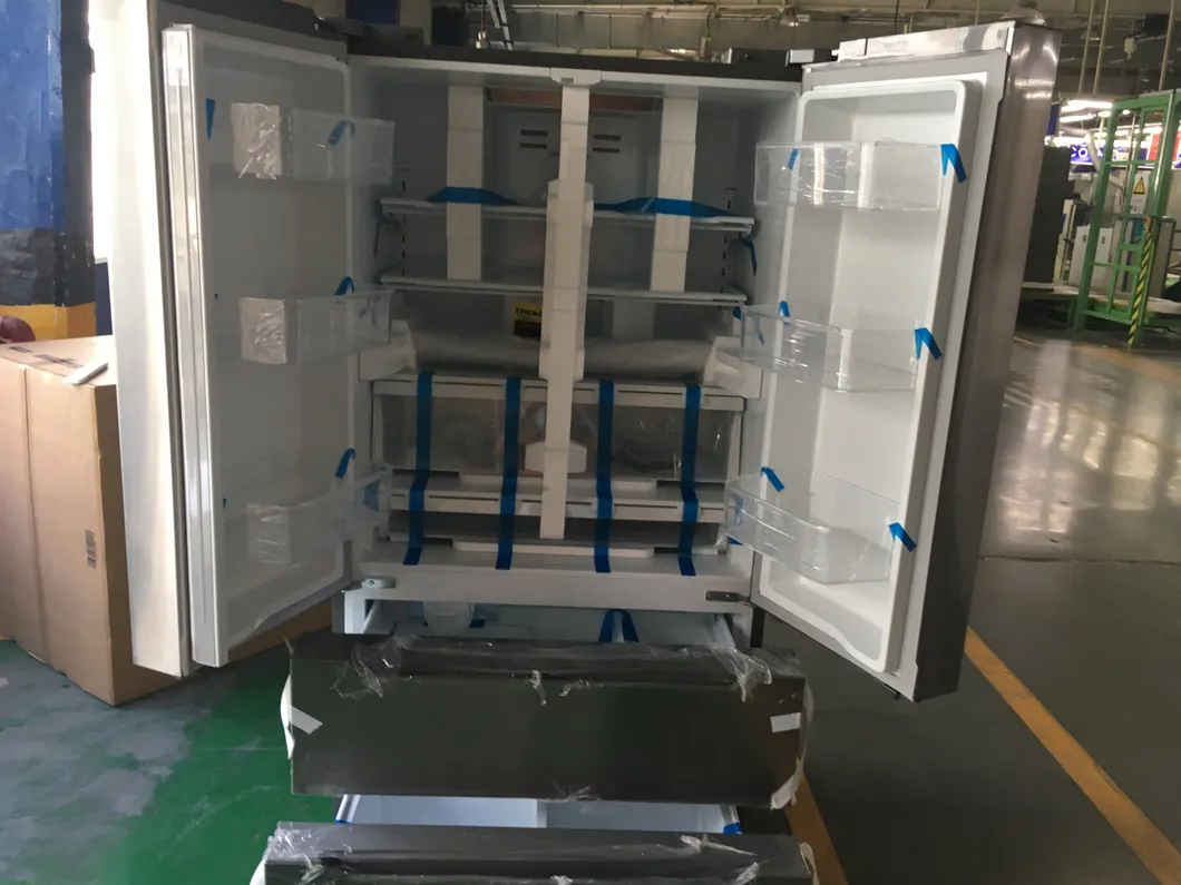 22.6 Cu. FT 36 Inch Width No Frost Cross Multi Door Refrigerator with Ice Maker