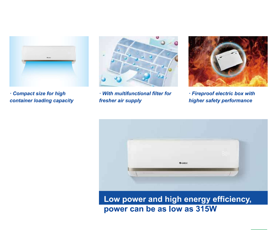 Gree Bora Series 18000 BTU Electric Wall Mounted Split Air Conditioner Wholesale