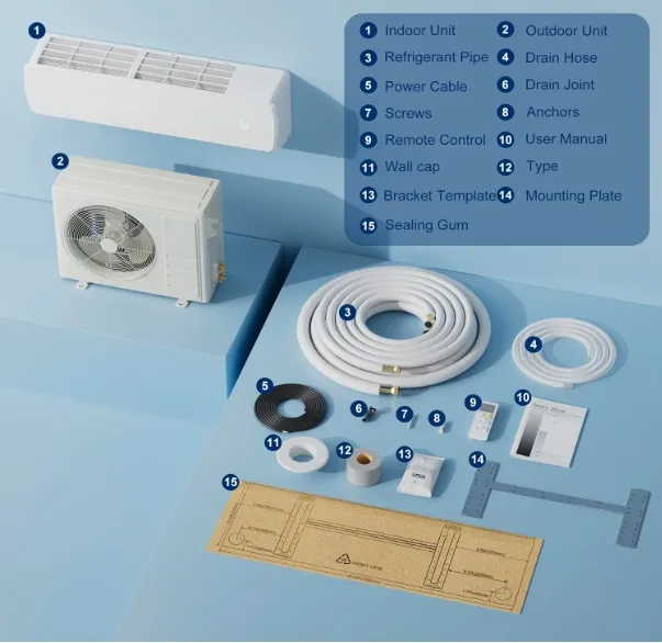 9000BTU Split Inverter Air Conditioner for All Climates