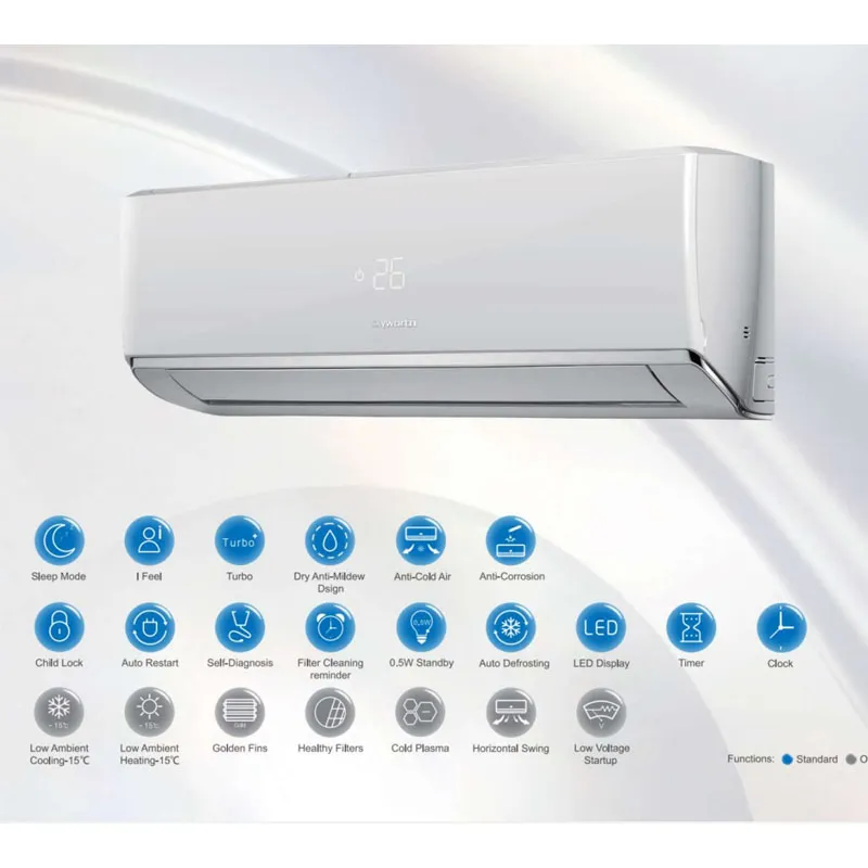 Skyworth Split Inverter Air Conditioner Wall Mounted 12K BTU Cooling Capacity