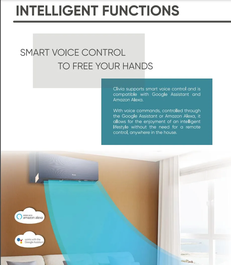 Energy-Efficient Gree Clivia Air Conditioner Powerful Cooling Air Cooler with WiFi Function