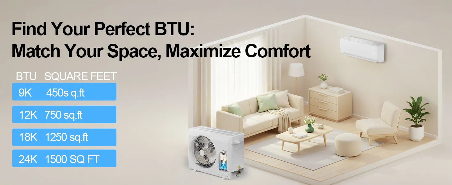 24000BTU Split Inverter Air Conditioner for All Climates