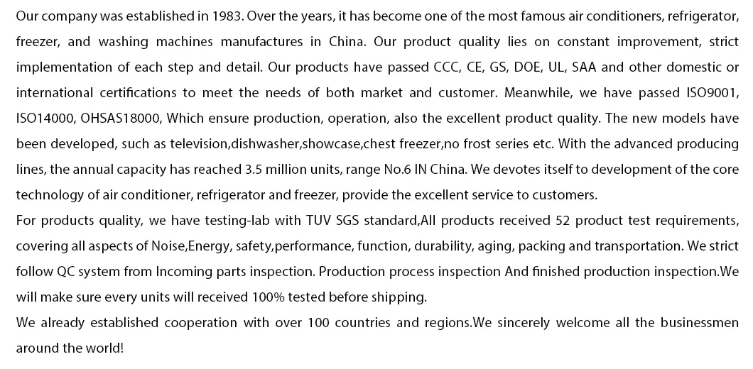 High Quality Variable Frequency Efficient Low Noise Wall-Mounted Air Conditioner for Office