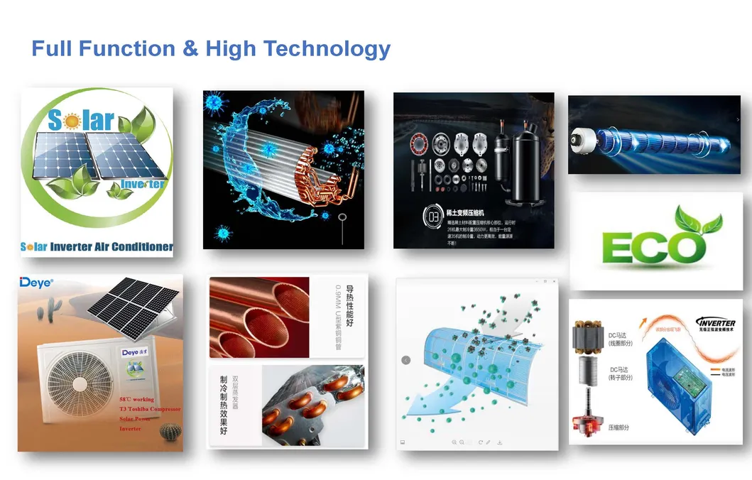12000BTU AC/DC Hybrid Solar Air Conditioner Work with PV Solar Panel 9000BTU/18000BTU/36000BTU Available