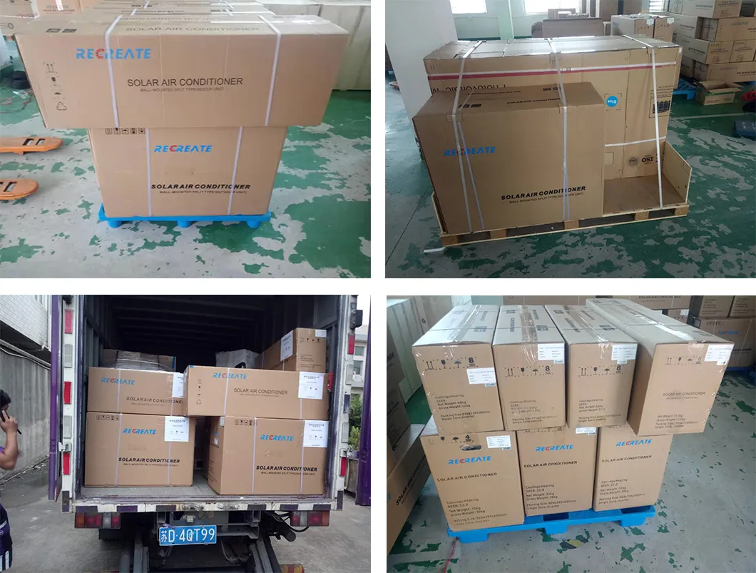 Cassette Solar Panel Air Conditioner 24000BTU Ceiling with R32