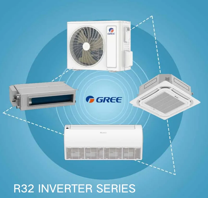 Gree R32 Mini Split Ceiling Cassette Type Air Conditioner for Home Comfort