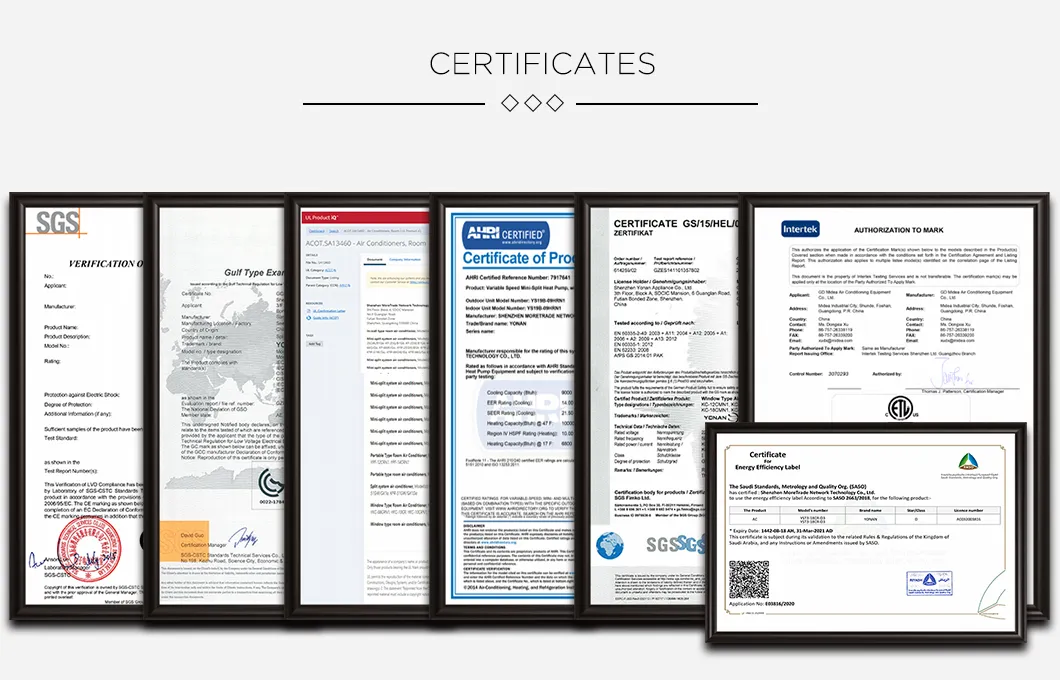 48000 BTU R32 Gas 3pH ceiling Cassette Air Fan Coil Central Air Conditioner