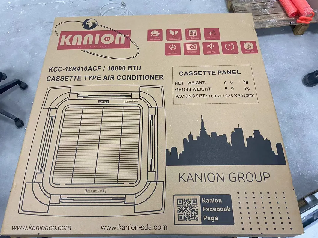 EU 50Hz Inverter Split Air Conditioning Ceiling Cassette Type Green R410A AC Central Air Conditioner Aire Acondicionado Air Conditioning System