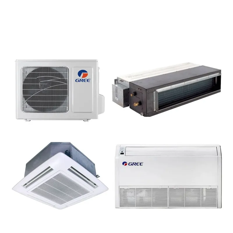 Gree Ceiling-Mounted Cassette Air Conditioner U Match Series Multi-Zone System Aircon for Rooms and Hotels