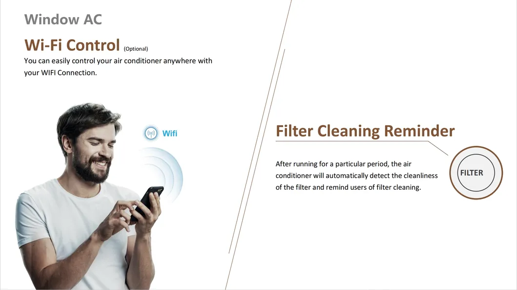 5000 8000 10000 12000 BTU Energy Efficient Electronic Controls Window Air Conditioners R32wifiwindow Type Air Conditioner