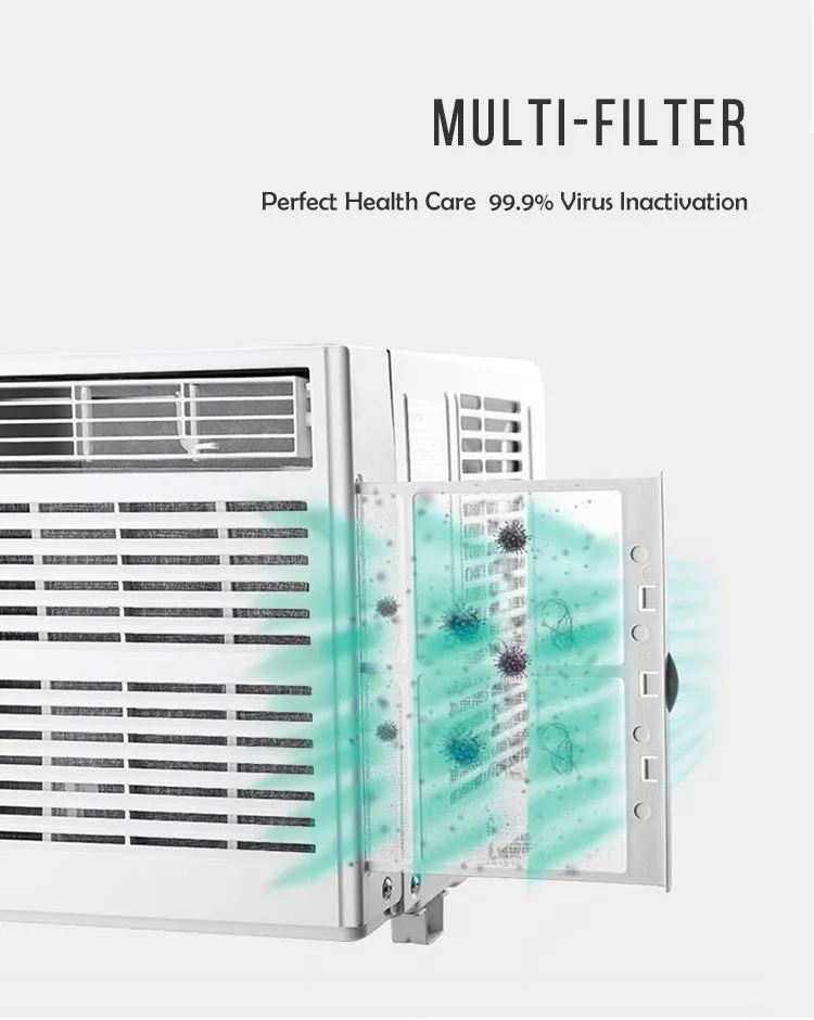 24000BTU Cooling Only Mechanical Control 220V 50Hz Window Mounted Type Air Conditioner with Saso CE CB Energy Saving for Middle East Area