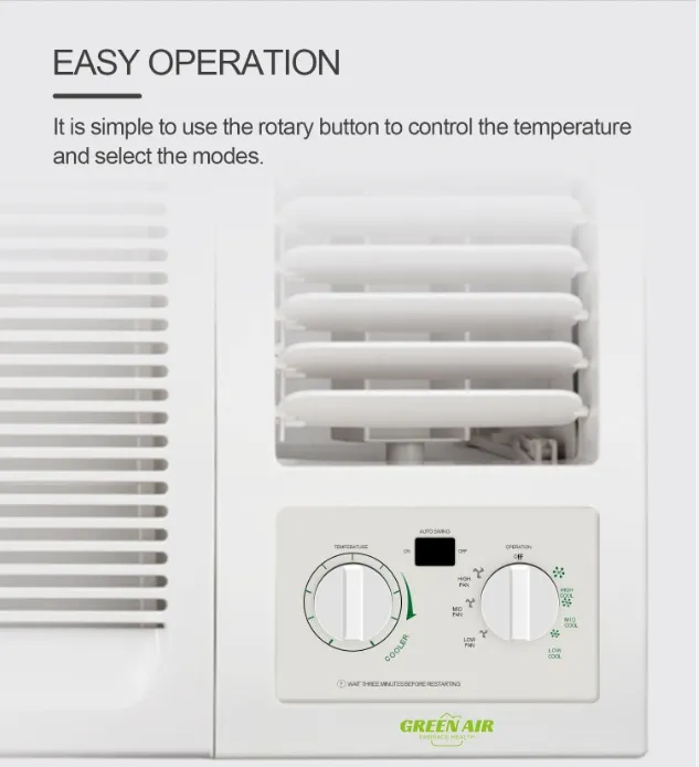 Venezuela Market Window Air Conditioner with Mechanical Control Type