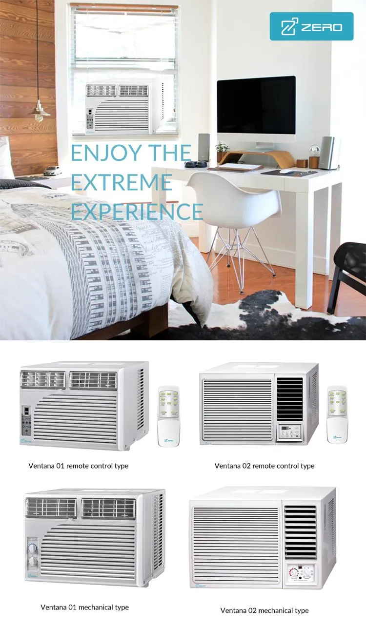 220V 50Hz 60Hz Mechanical Window AC Air Conditioning 5000 BTU Window Mounted Type AC Air Conditioner