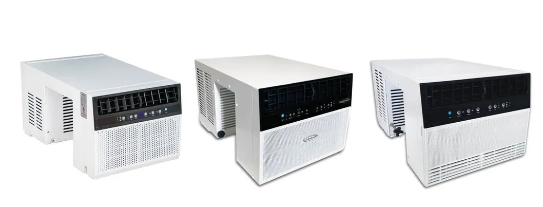 House Use Wall Mounted Type Saddle Window Air Conditioner