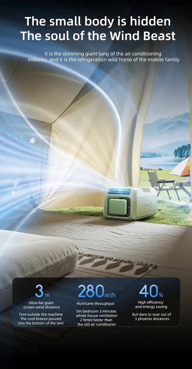 OEM Strong Air Flow Mobile Air Conditioner Portable Quick Cooling for Tent