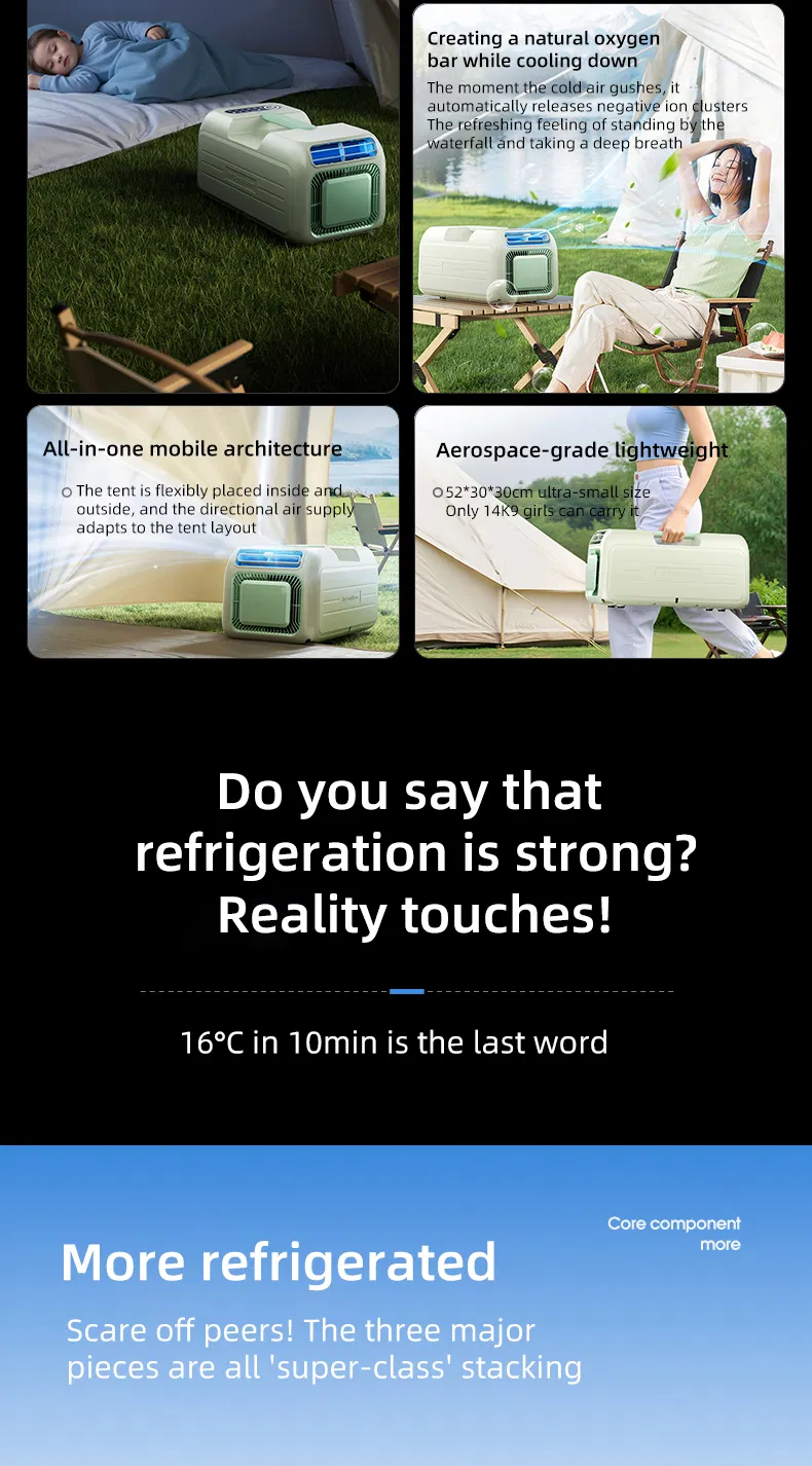 OEM Strong Air Flow Mobile Air Conditioner Portable Quick Cooling for Tent