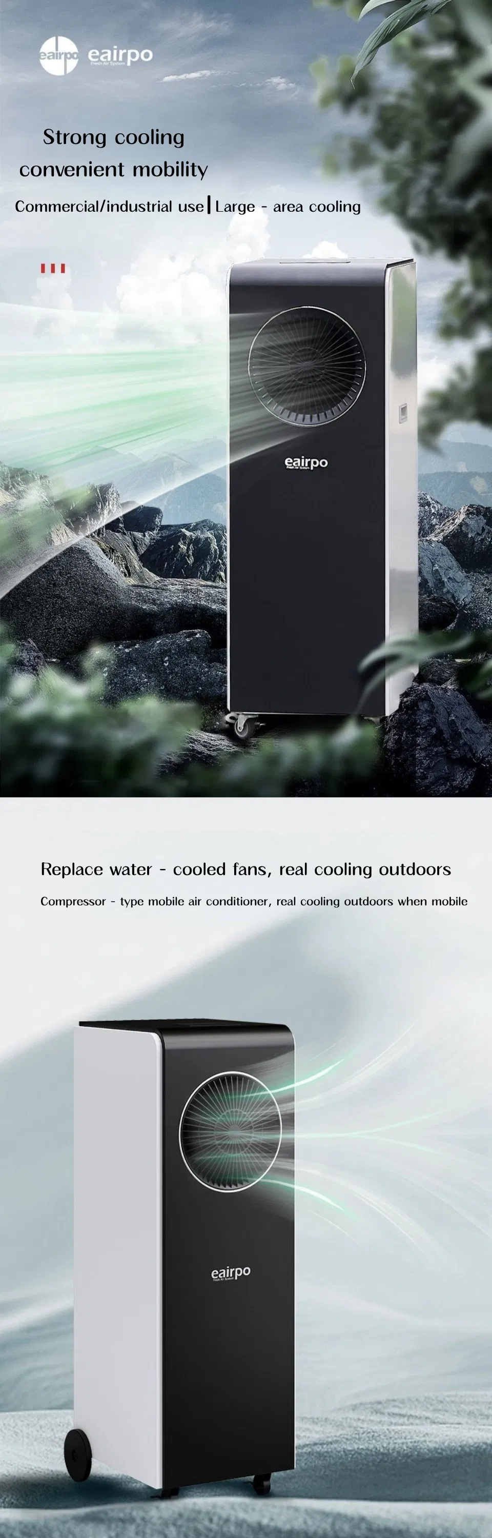 Air Conditioning Unit AC Compressor Cooler Mobile for Industrial Warehouse Workshopuse Commercial 12000 BTU Backup Vrf HVAC Portable Air Conditioner