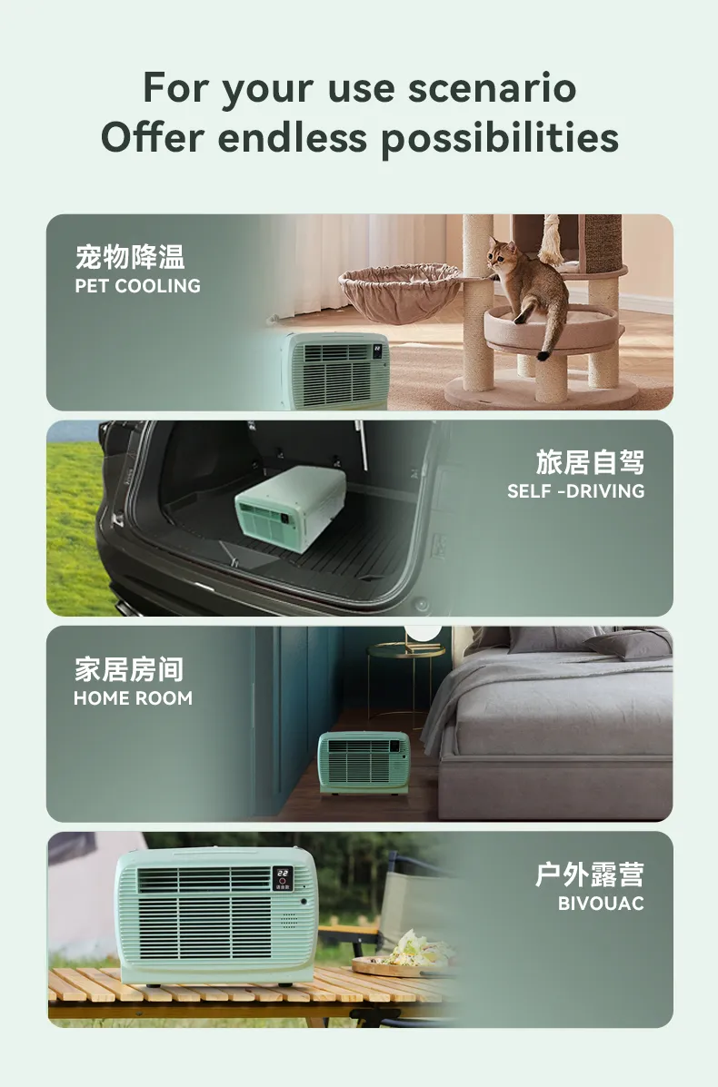 110V 220V Direct Sale Fixed Frequency Mini Portable Air Conditioner for Home