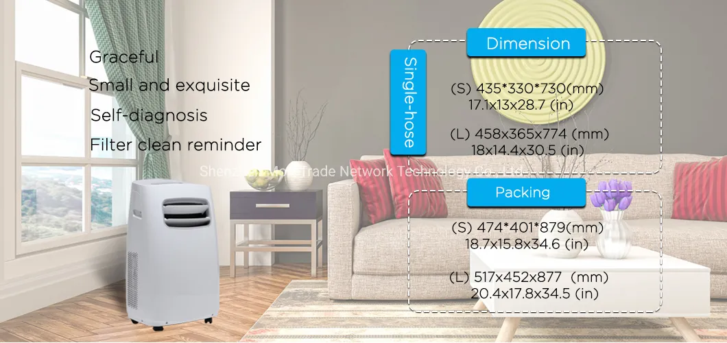 Wholesale Small Office Mini Mobile Portable Air Conditioner with Purifier Humidifier