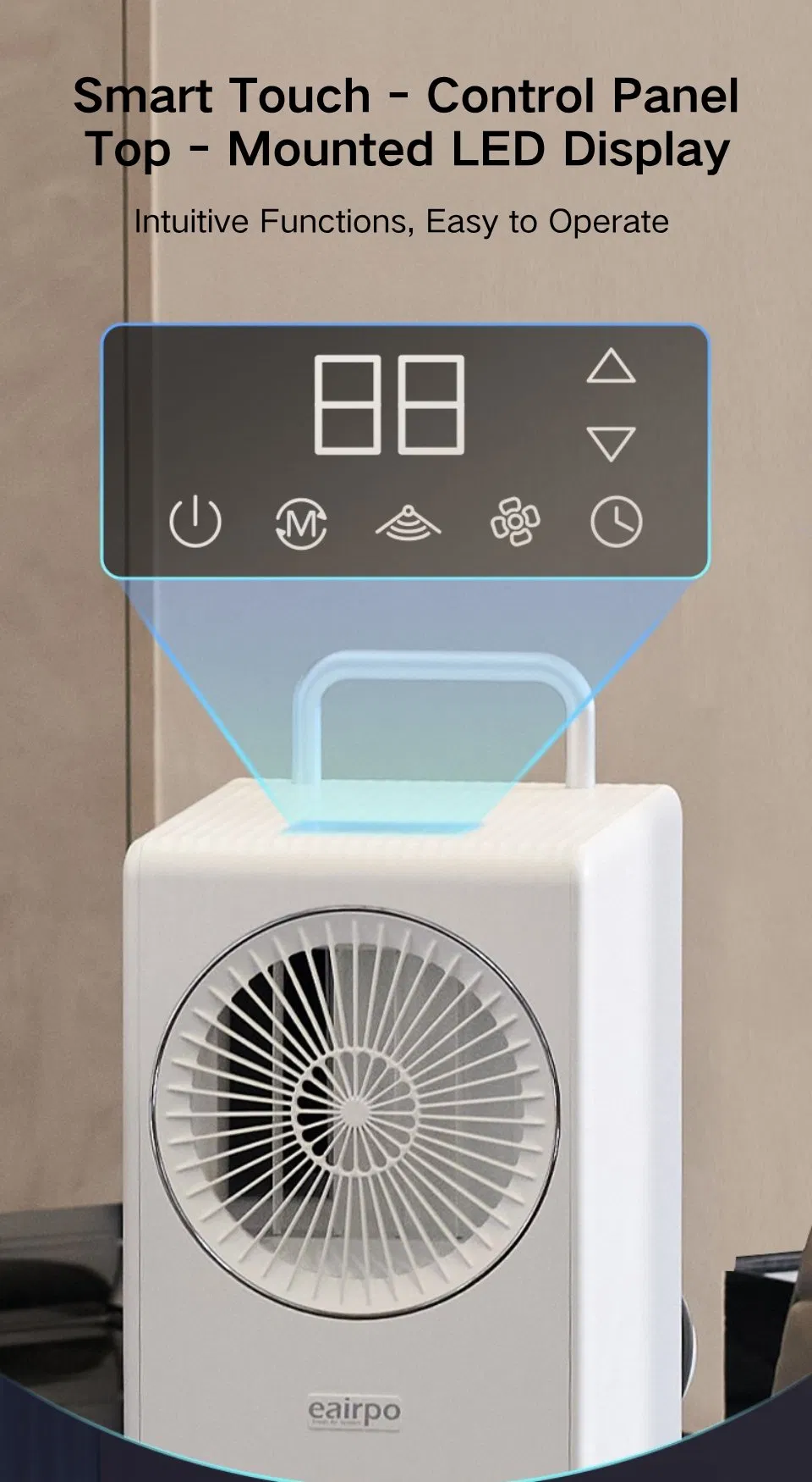 Energy-Saving Evaporative Home Portable Air Conditioner for Bedroom and Kitchen