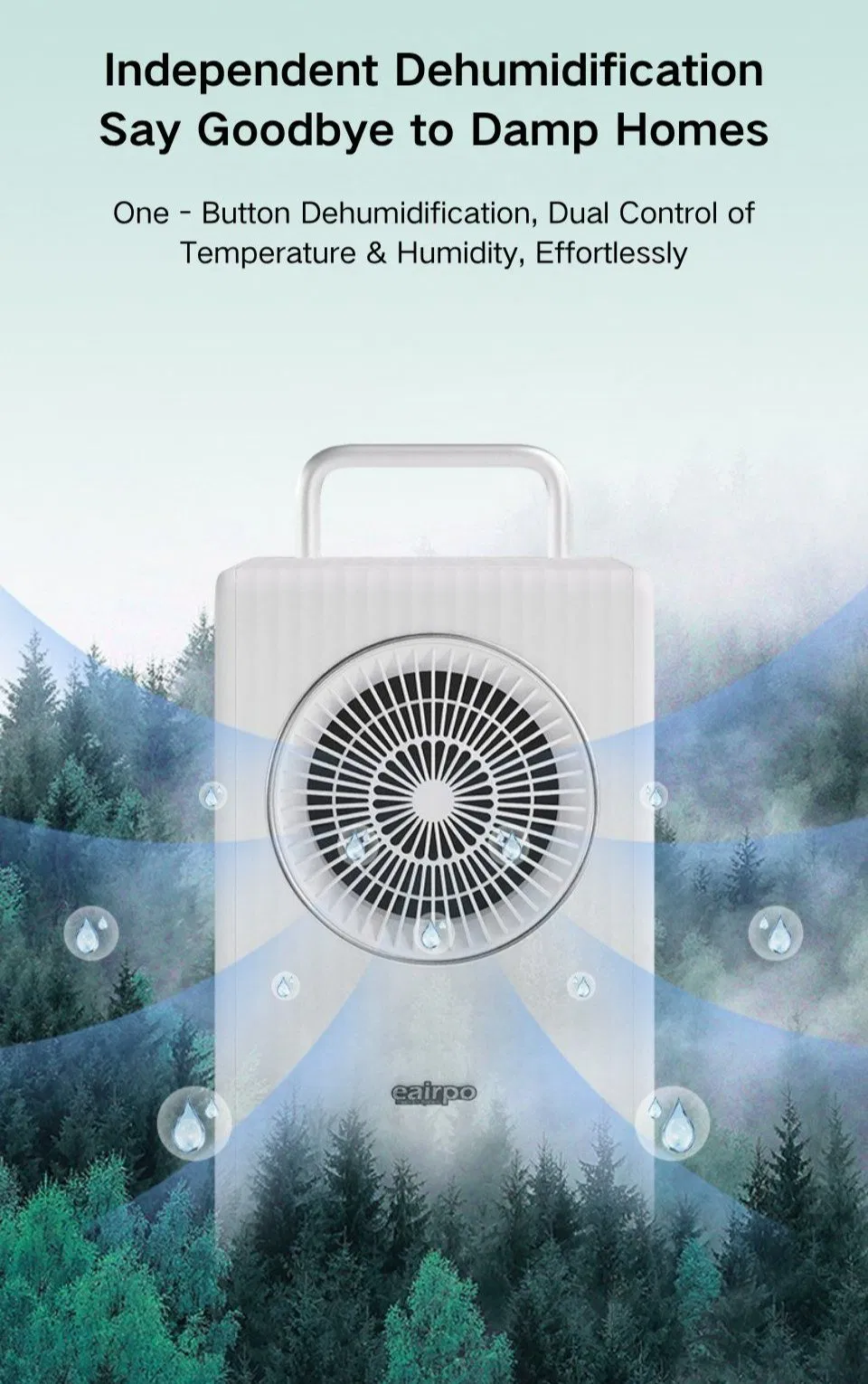 Energy-Saving Evaporative Home Portable Air Conditioner for Bedroom and Kitchen