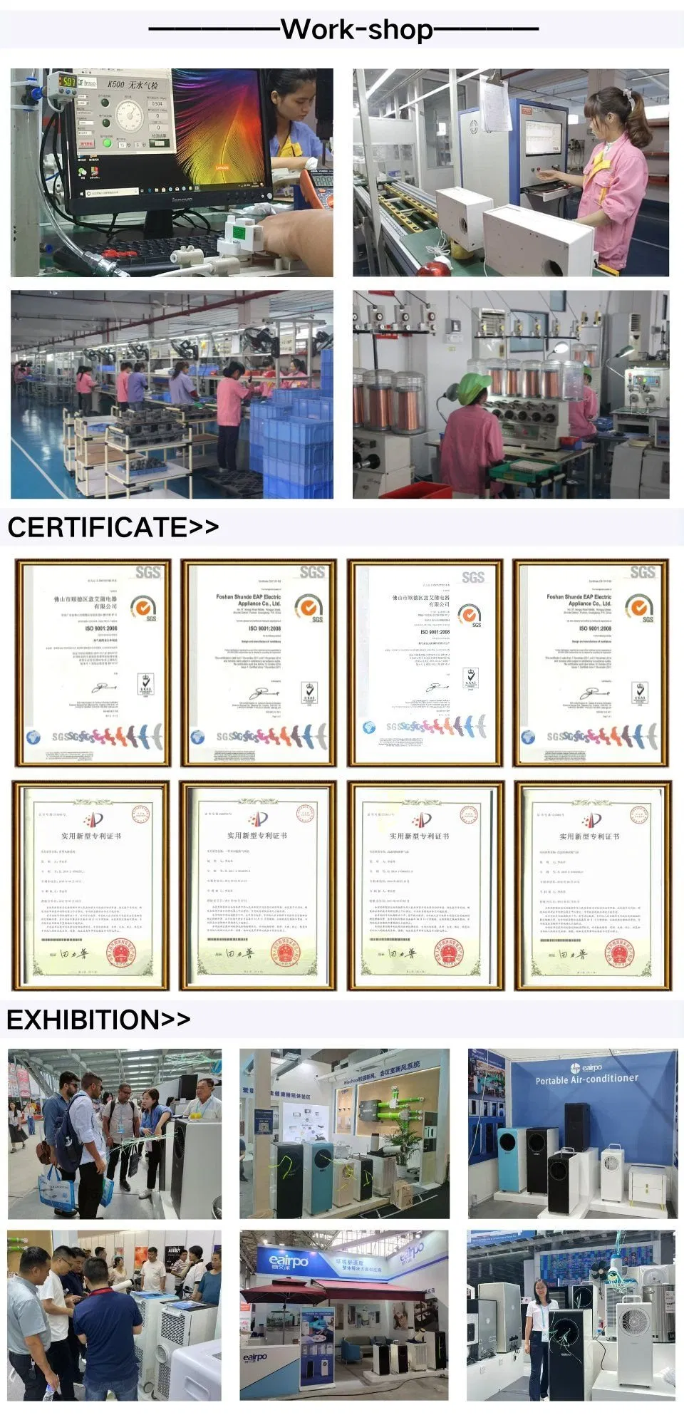 Energy-Saving Evaporative Home Portable Air Conditioner for Bedroom and Kitchen