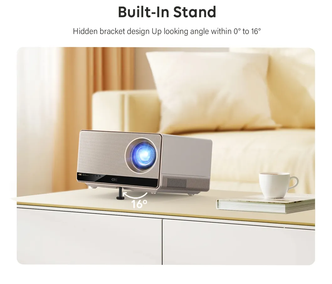 Cre U1 4K Home Cinema Projector LED LCD Video Outdoor Smart Projector