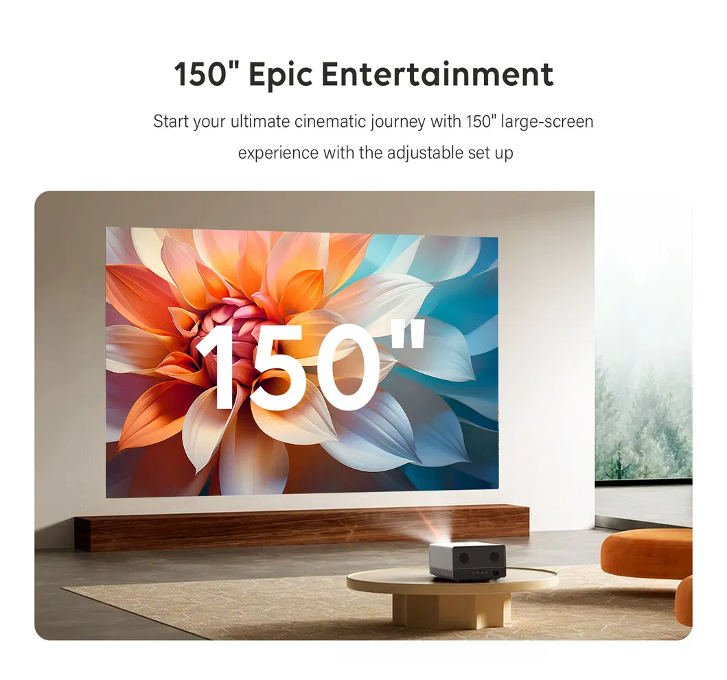 Cre U1 4K Home Cinema Projector LED LCD Video Outdoor Smart Projector