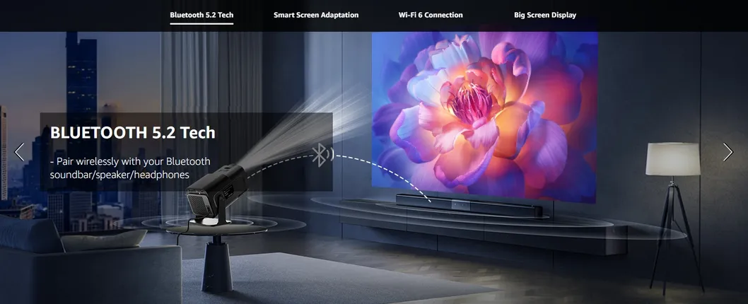 Hy320 Mini Video Projector 4K LED Smart Android Projector Price Multimedia Home Theater Projector Hy300