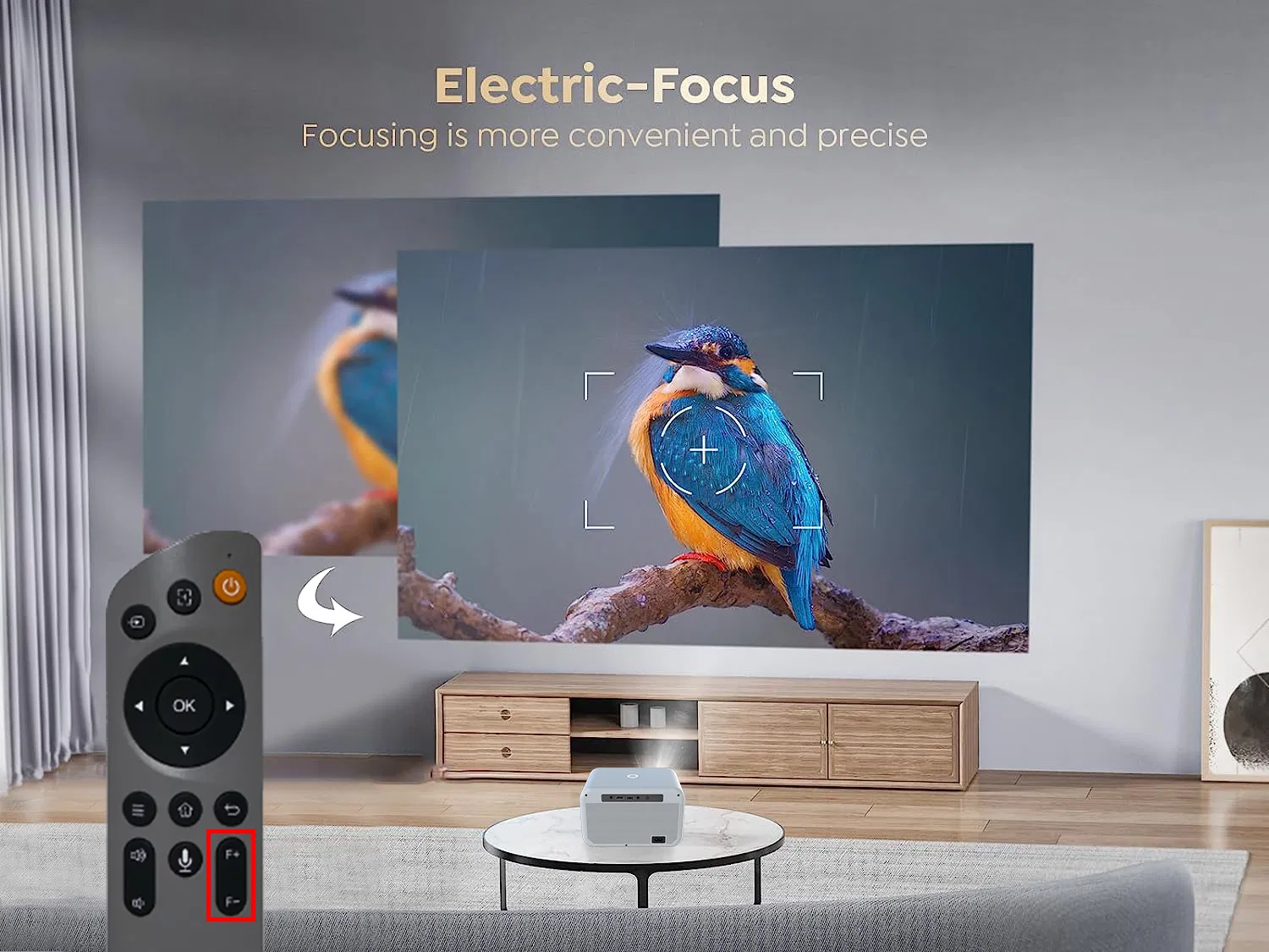 HD Home Projector with Smart Features for Cinema-Like Experience