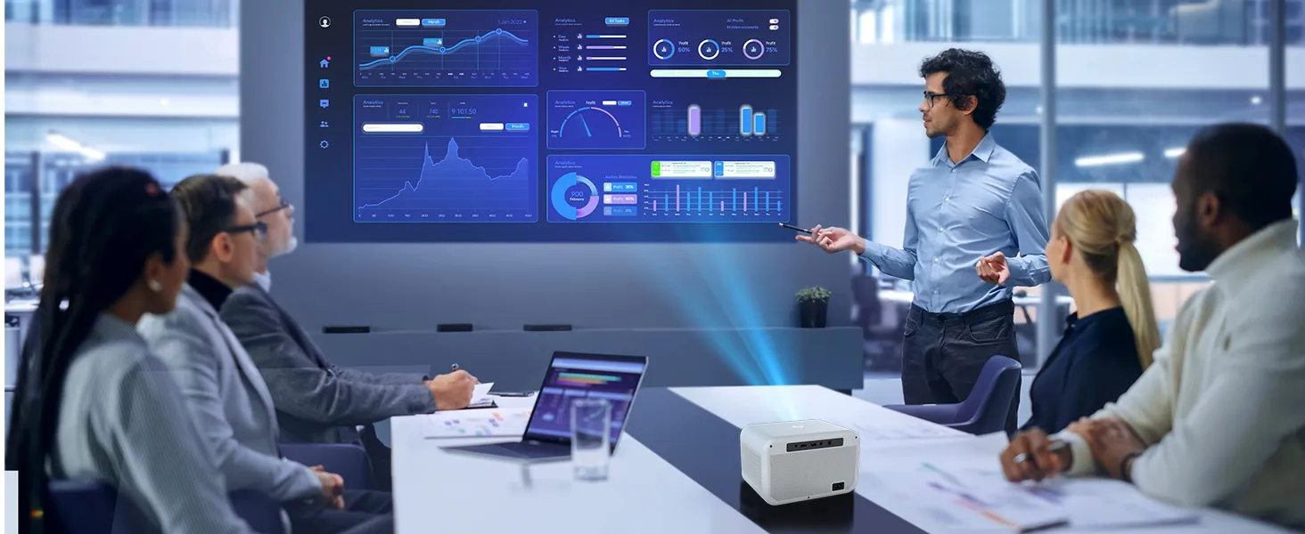 HD Home Projector with Smart Features for Cinema-Like Experience