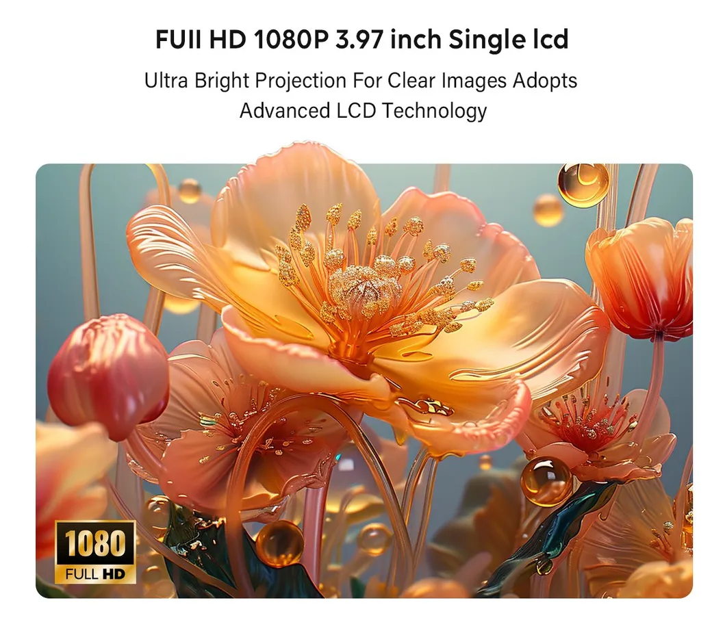 Cr38 Mini LED LCD Portable Projector 4K Smart Bluetooth Video Outdoor Home Cinema Projector