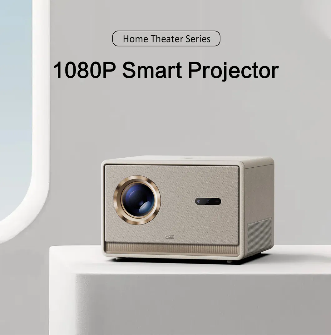 Cre Cr53 4K High Brightness Smart Projector 1080P Video Android 9 WiFi Projector for Home Theater
