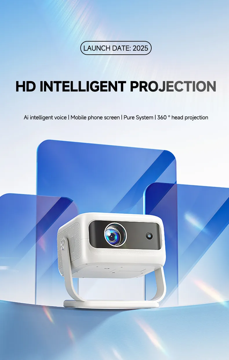 Ultra HD Smart Projector with Wireless Connectivity for Home Entertainment