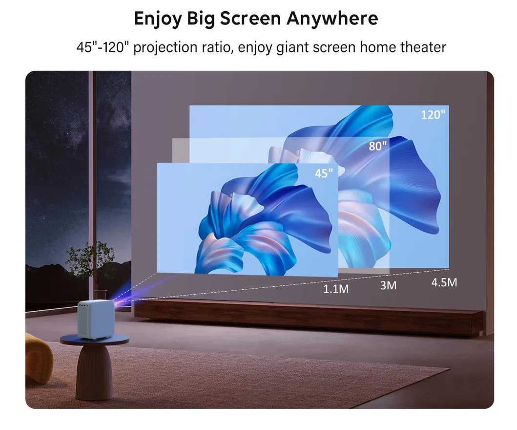 Cre Cr32 Electronics Portable Home Theater Projector for School Education Cinema Video Business 4K Mini Smart Video Projector