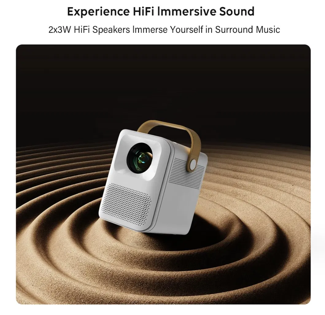 Cre Cr35 4K Portable Android 9 Projector Portable 4K Full HD 1080P Smart Video Home Cinema Projector