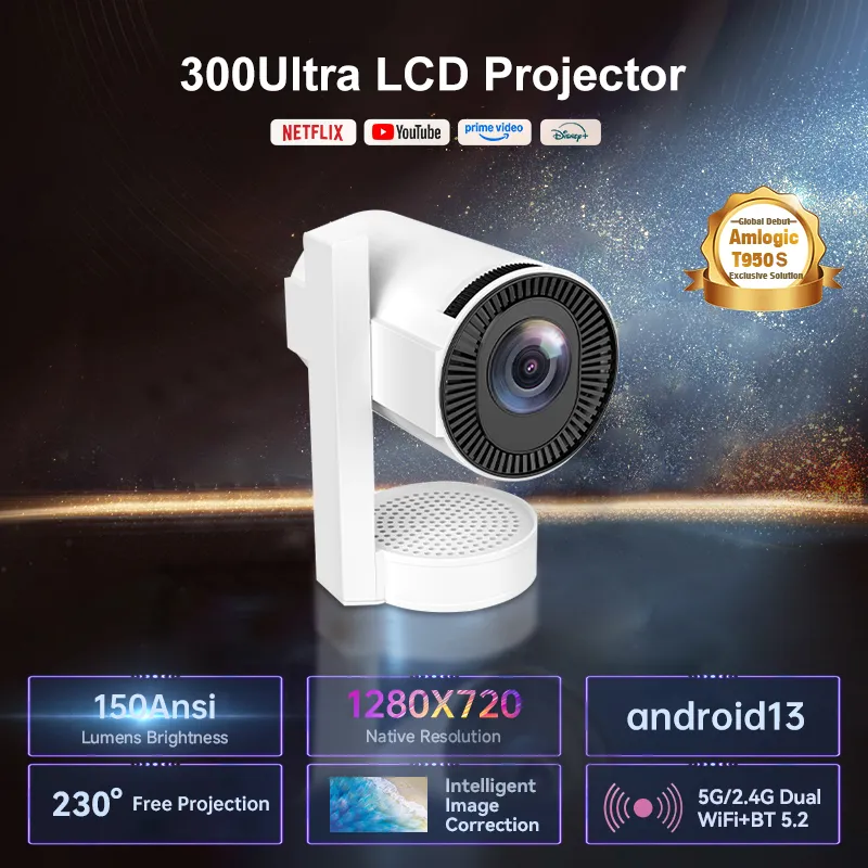 2525 New Model Popular Bluetooth Projector for Movies and Presentations Compact Size