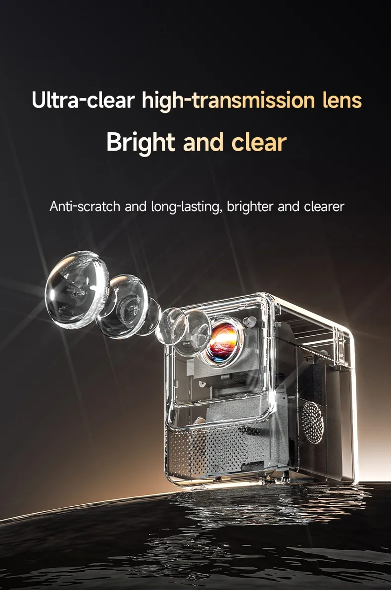 China Projector Plant Compact Android 11 Projector 720p with Leather Handle