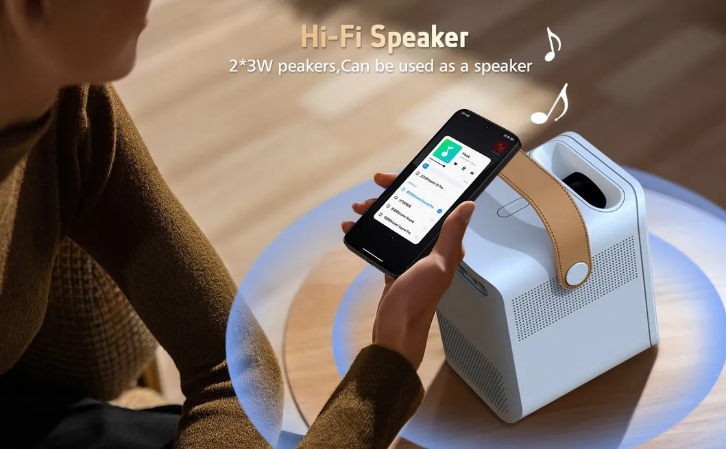 Cr35 Real 4K Projector WiFi Supported for School Education Cinema Video Projector