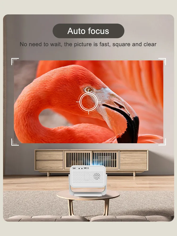 4K Android 131080P350ANSI Lumensauto Focus Projector