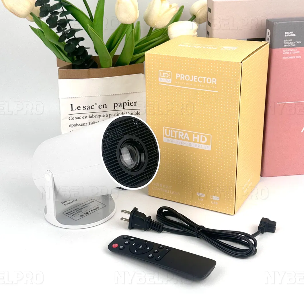 2025 Mini LCD Projector Portable Automatic Correction Stable Screen, Clear Picture Quality Wireless Bluetooth Long Life Projector for Home Theater