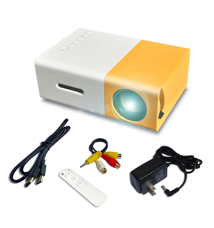 Yg300 Mini LED LCD Pocket Projector 1080 USB Multimedia