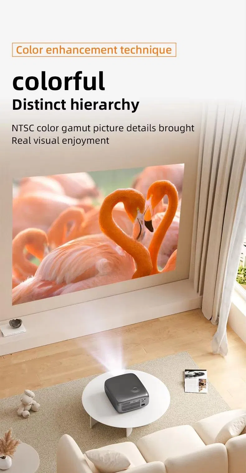 Hot Sale WiFi 5g High Brightness Full Hdr 1080P Video Projector Android 1+32g LCD Home Theater Projector 4K Teaching Projector