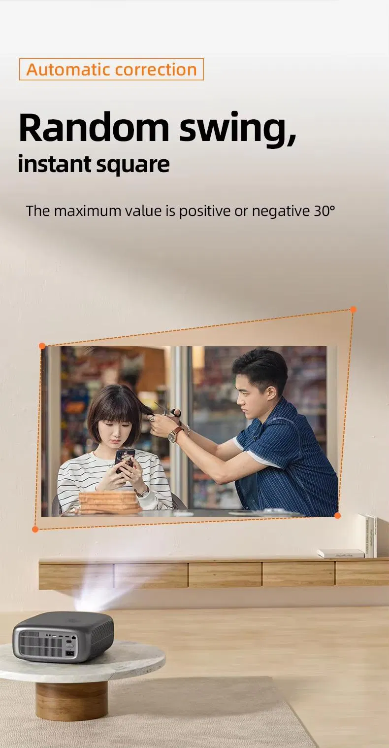 Hot Sale WiFi 5g High Brightness Full Hdr 1080P Video Projector Android 1+32g LCD Home Theater Projector 4K Teaching Projector