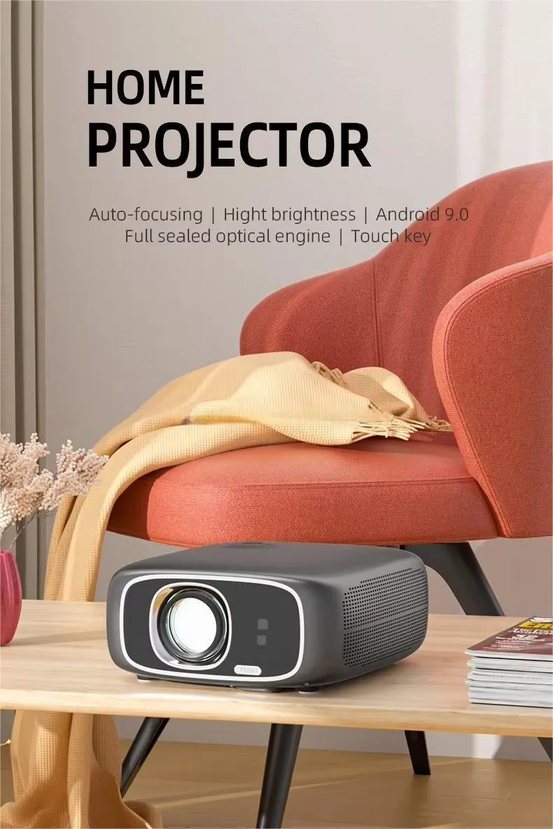 Hot Sale WiFi 5g High Brightness Full Hdr 1080P Video Projector Android 1+32g LCD Home Theater Projector 4K Teaching Projector